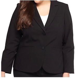 Black Calvin Klein Plus Size Blazer